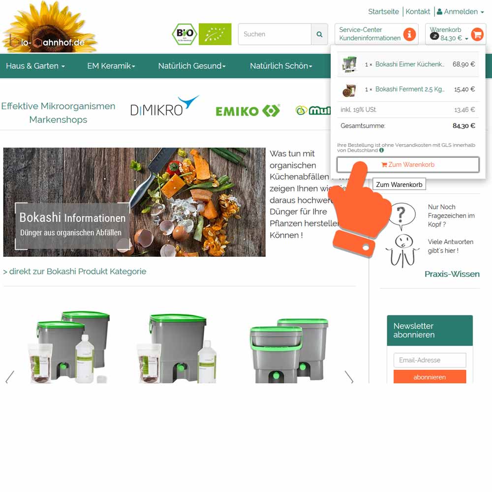 gratis probe hinzufügen schritt 2