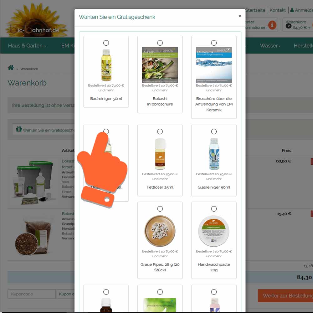 gratis probe hinzufügen schritt 4