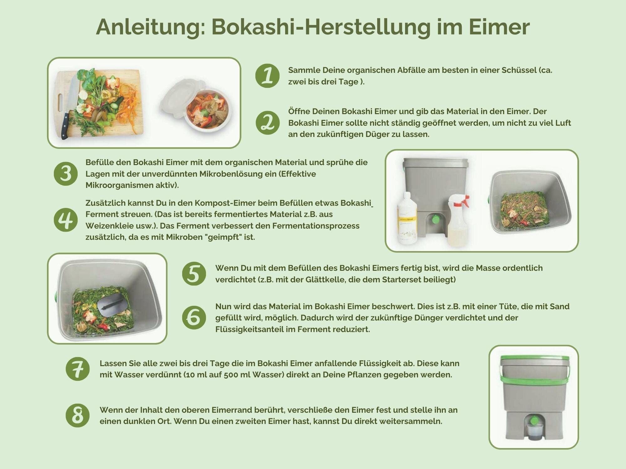 Bokashi herstellen - Anleitung