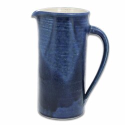 EM Keramik Krug gerade Form dunkelblau 1,2 -1,5 Liter