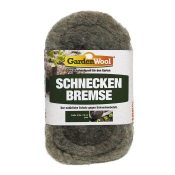 Schneckenbremse aus 100% Schafswolle 10 x 4 cm, 5 lfm, grau