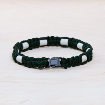 EM Keramik-Halsband - olive weinrot klein bis 35 cm