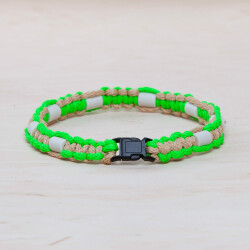 EM Keramik-Halsband - grün pink klein bis 35 cm