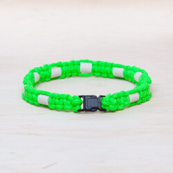 EM Keramik-Halsband - grün apfelsine groß bis 65 cm