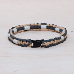 EM Keramik-Halsband - grau schwarz klein bis 35 cm