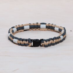 EM Keramik-Halsband - grau pink mittel bis 45 cm