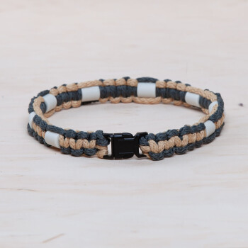 EM Keramik-Halsband - grau schwarz gro bis 65 cm