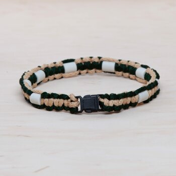 EM Keramik-Halsband - schwarz grün klein bis 35 cm