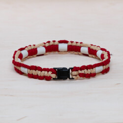 EM Keramik-Halsband - weinrot rot klein bis 35 cm
