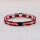 EM Keramik-Halsband - weinrot braun mittel bis 45 cm