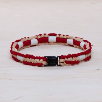 EM Keramik-Halsband - weinrot grn gro bis 65 cm