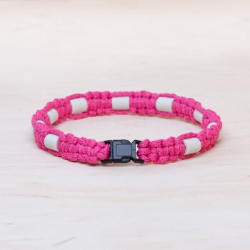 EM Keramik-Halsband - pink blau klein bis 35 cm