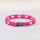 EM Keramik-Halsband - pink hellblau mittel bis 45 cm