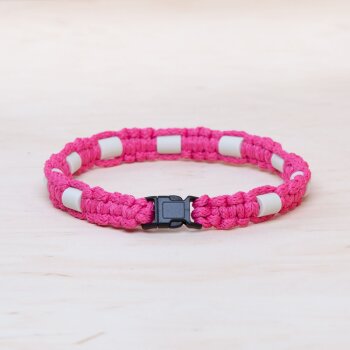 EM Keramik-Halsband - pink braun groß bis 65 cm