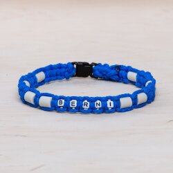 EM Keramik-Halsband mit Namen blau klein bis 35 cm