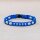 EM Keramik-Halsband mit Namen blau mittel bis 45 cm