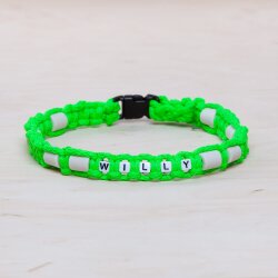 EM Keramik-Halsband mit Namen grn klein bis 35 cm