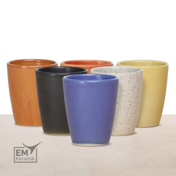 EM Keramik Becher 0,2 Liter einfarbig