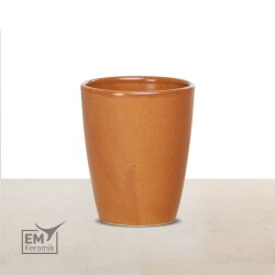 EM Keramik Becher 0,2 Liter hellbraun