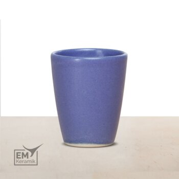 EM Keramik Becher 0,2 Liter blau lila