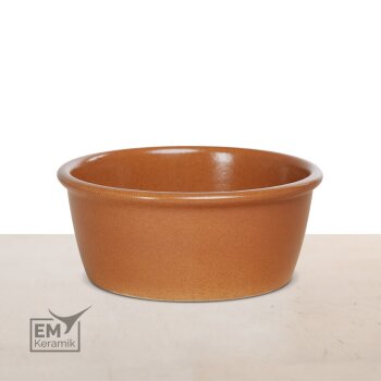 EM Keramik Hundenapf ca. 18 cm Durchmesser hellbraun