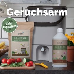 Doppel-Starterset: Bokashi Eimer - Japan schwarz