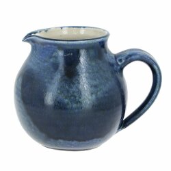 EM Keramik-Krug kuglig dunkelblau ca. 1,0 - 1, 2 l...