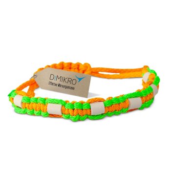 EM Keramik-Halsband Modell "Nellie" - verstellbar - grün-apfelsine 55-65 cm