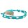 EM Keramik-Halsband Modell "Gobi" - verstellbar - petrol-helltürkis 35-45 cm