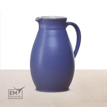 EM Keramik Krug 1,3-1,5 L blau lila *B-Ware