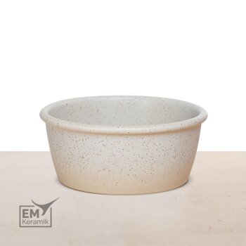 EM Keramik Hundenapf ca. 15 cm Durchmesser mondstaub *B-Ware