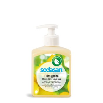 Pflanzenölseife Bio Citrus - Olive im Pumpspender 300ml